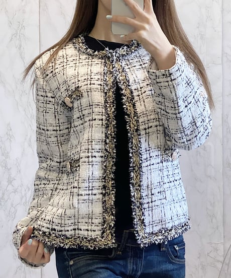 ツイードジャケット　2色展開