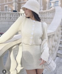 ツーピースニットセットアップ　2色展開