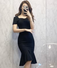 即納♡ボディコンマーメイドワンピース　2色展開
