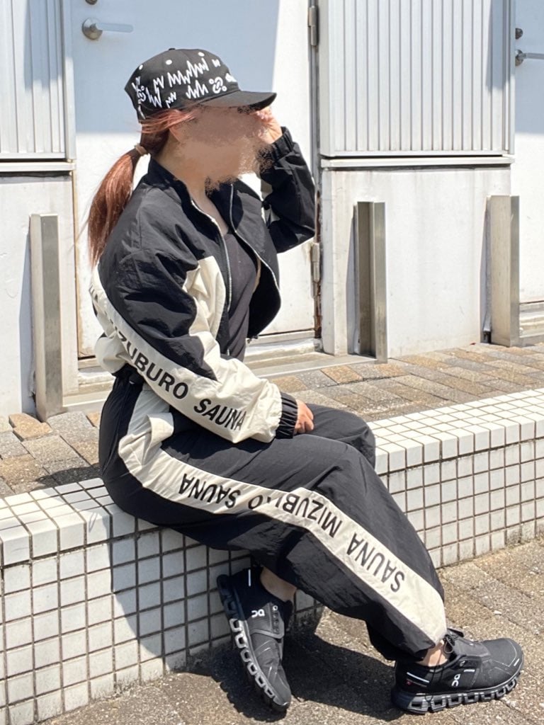 カラーブロックセットアップ（ブラック×生成） | sauna line