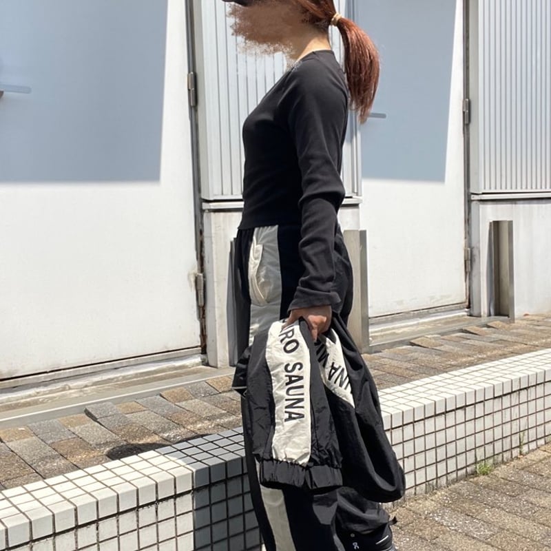 カラーブロックセットアップ（ブラック×生成） | sauna line