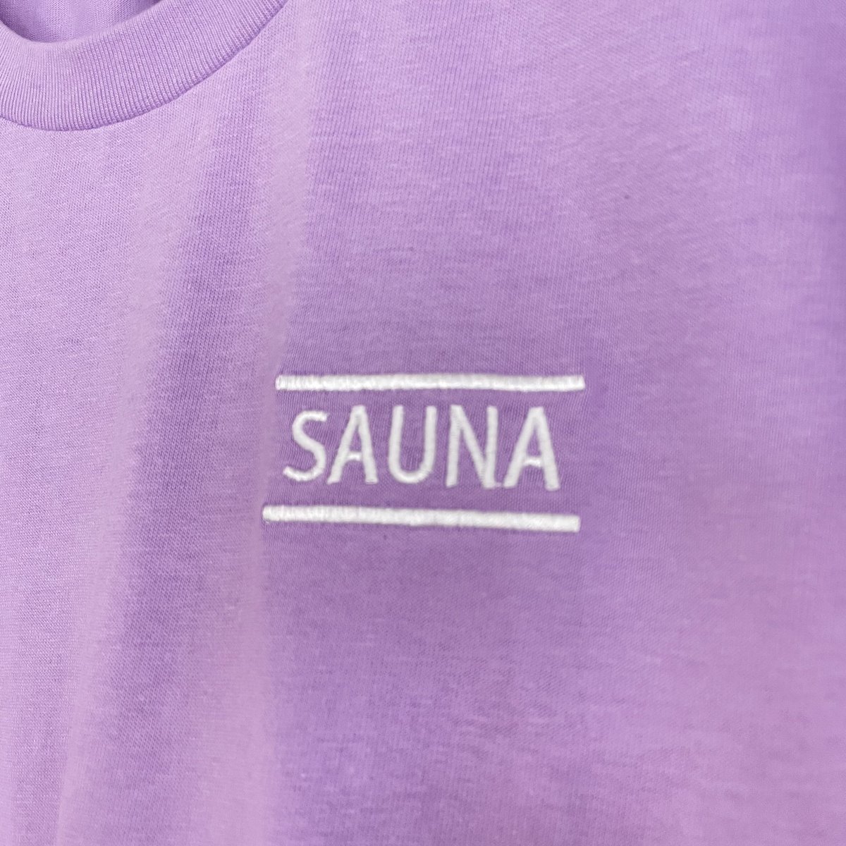 刺繍Tシャツ（ラベンダー） | sauna line