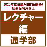 社労士 2025年度試験対策講座『佐藤塾』 速修パック 労働科目