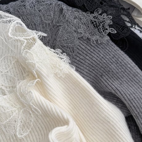 Éclat Lace Rib Top