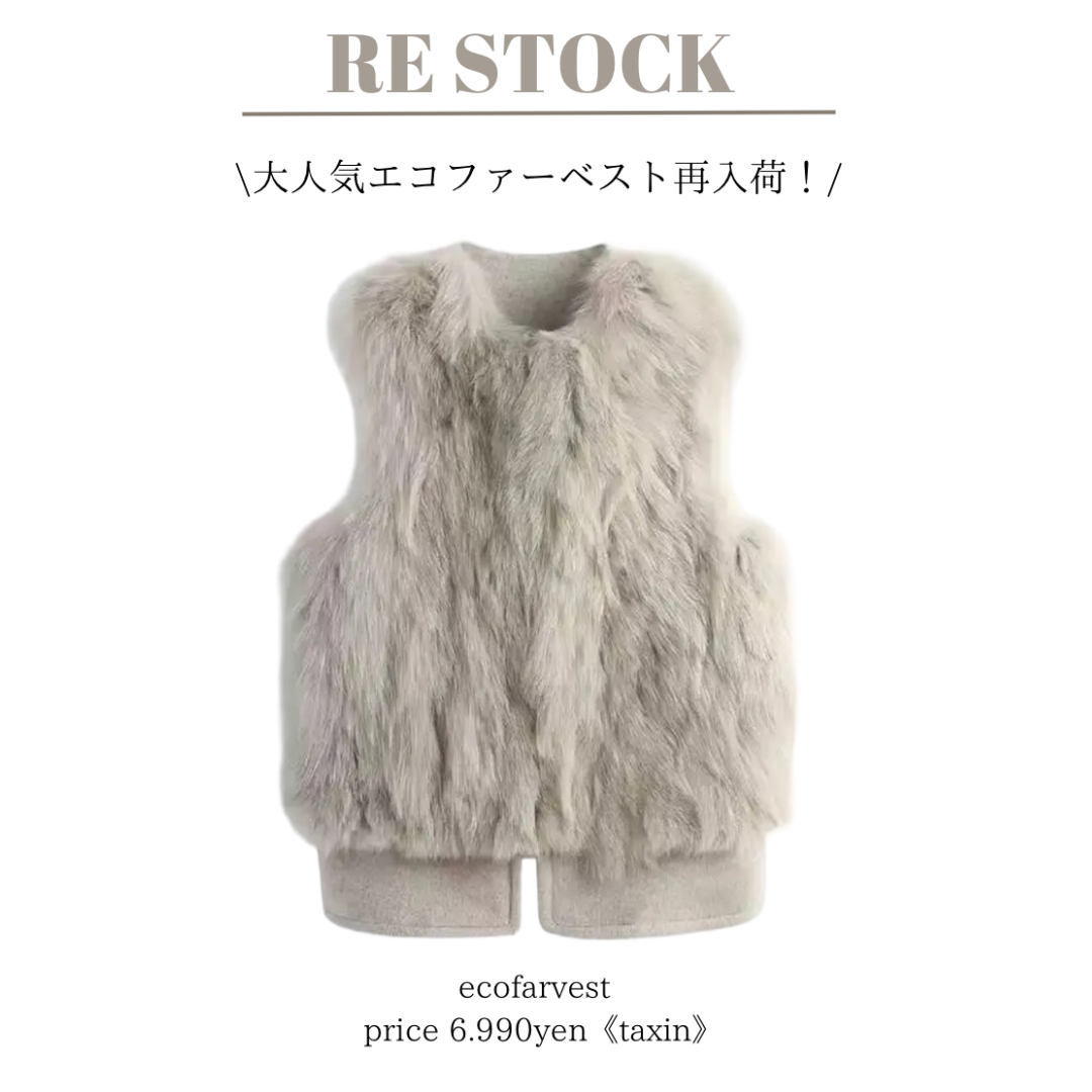 anuke エコファーベスト　CLANE EOFOLD stunning anuke エコファーベスト CLANE EOFOLD stunning