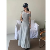 Muse Border Off-Shoulder Dress