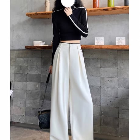 Line Accent Wide Slacks