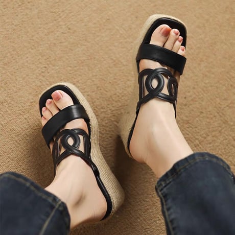 Loop Wedge Sandals