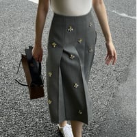 Petite Bloom High-Waist Flare Skirt