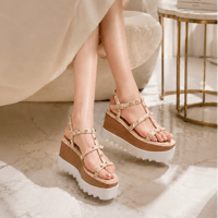 Eclat Stud Platform Sandals