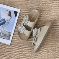 3color Bijou Double Strap Sandal