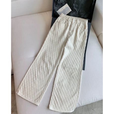 Cloud Ivory Straight Denim