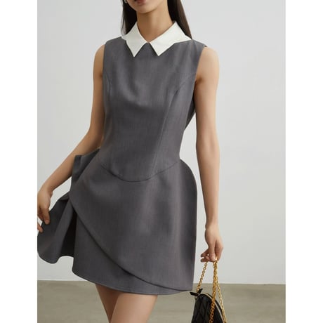 Élégance Collar Mini Dress