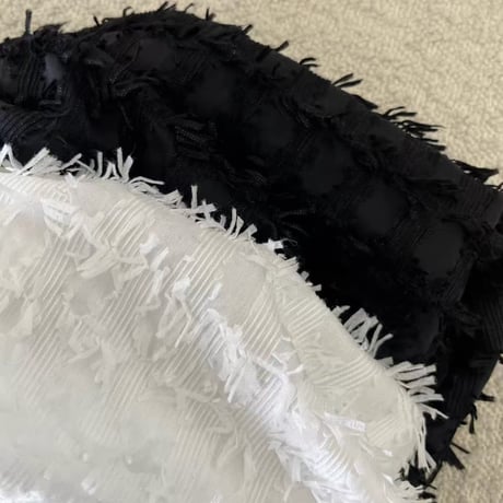 Feather Fringe Puff Top