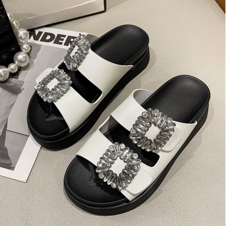 square bijou sandal