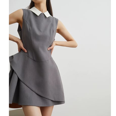 Élégance Collar Mini Dress
