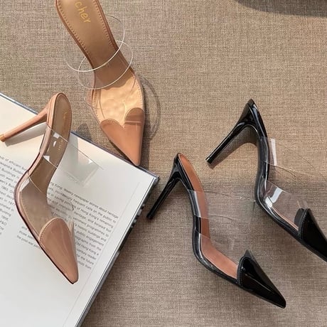 Clear Muse Heel Sandals