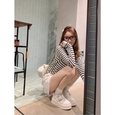 square bijou sneaker