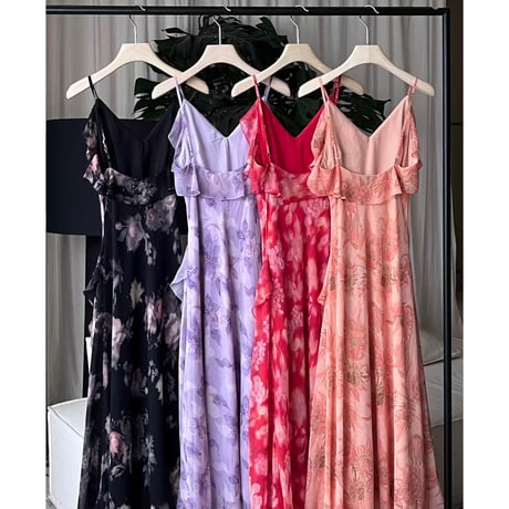 Sheer Floral Curve Slip Dress