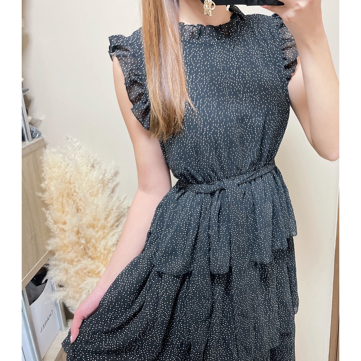 ☆最終価格☆レアCoCoマークロゴドット３段フリルワンピ ☆最終価格☆レアCoCoマークロゴドット3段フリルワンピ