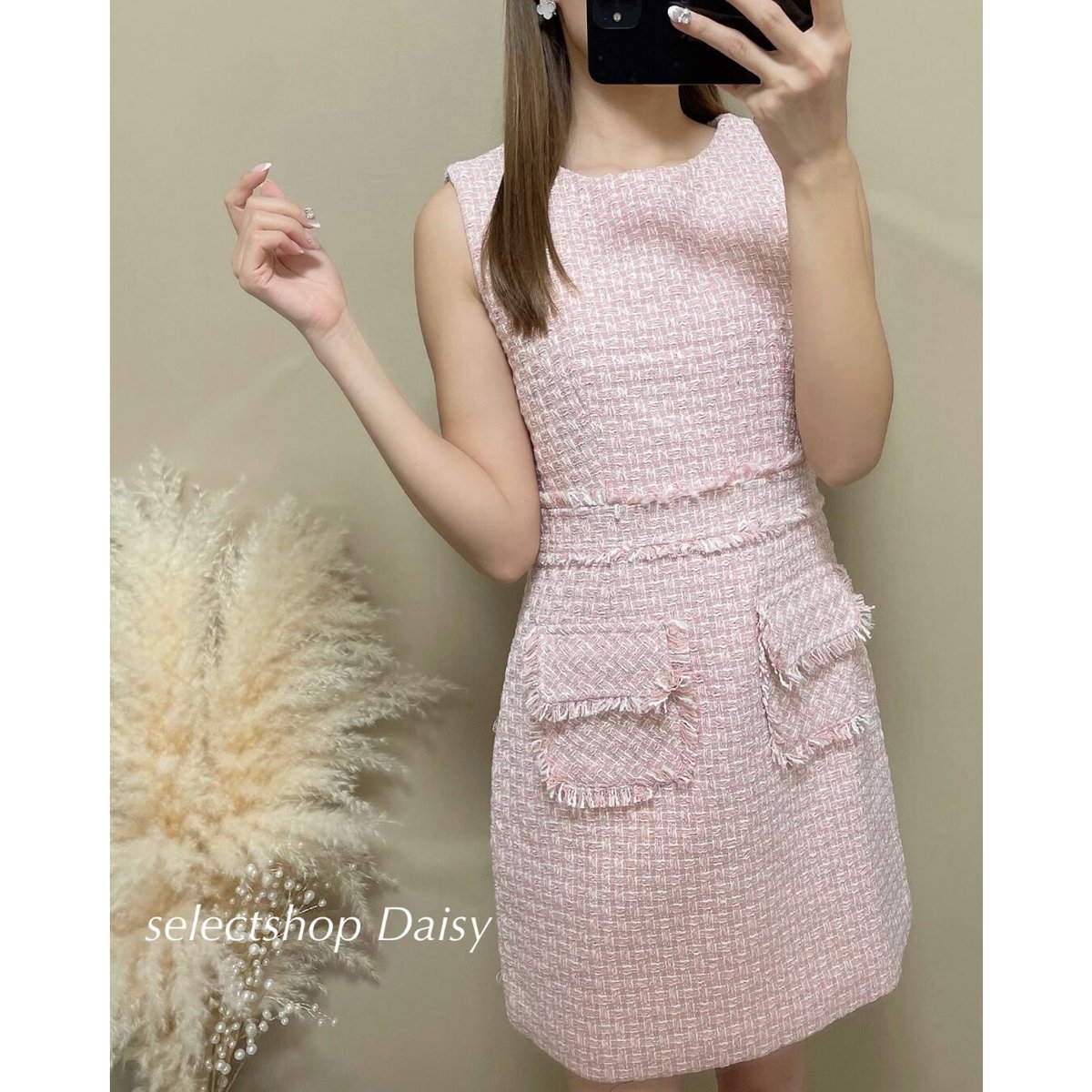 pinkツイードワンピース | Daisy pinkツイードワンピース | Daisy