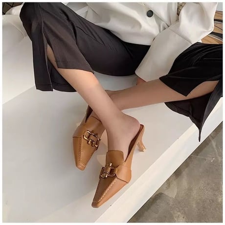 再販！バックルミュール