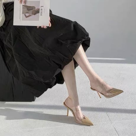 Clear Muse Heel Sandals