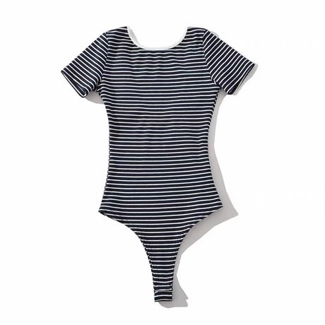 Back Open Border Bodysuit