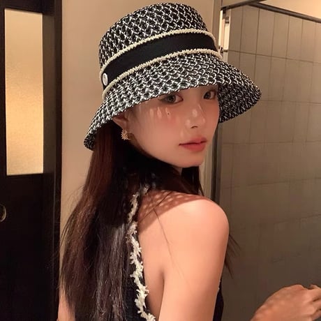 Tweed Trim Bucket Hat