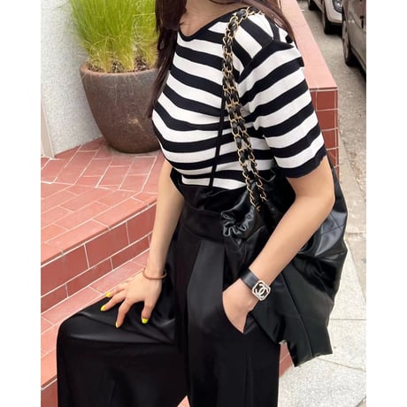 Classic Pattern Suspender Wide Pants