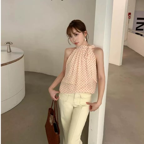 4designSheer Halter Blouse