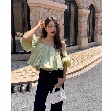 Soft Cloud Off-Shoulder Blouse