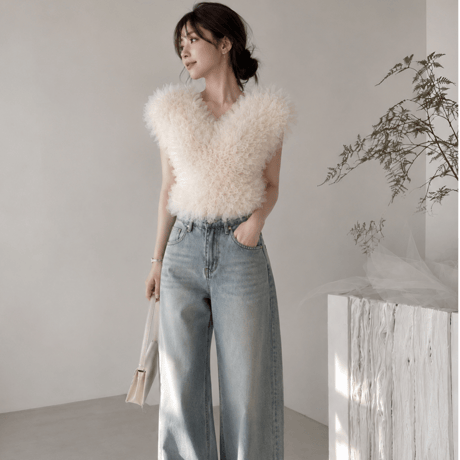 Belle Volume Tulle Top