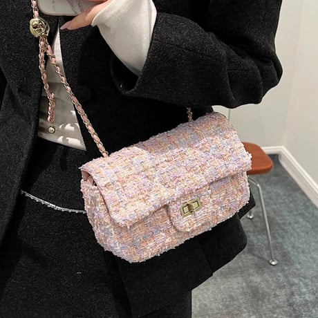 カラフルツイードbag