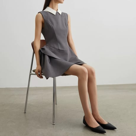 Élégance Collar Mini Dress