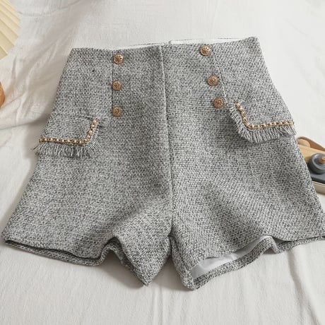 ハイウエストツイードパンツ