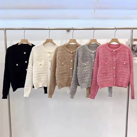 5colorフレンチカーディガン