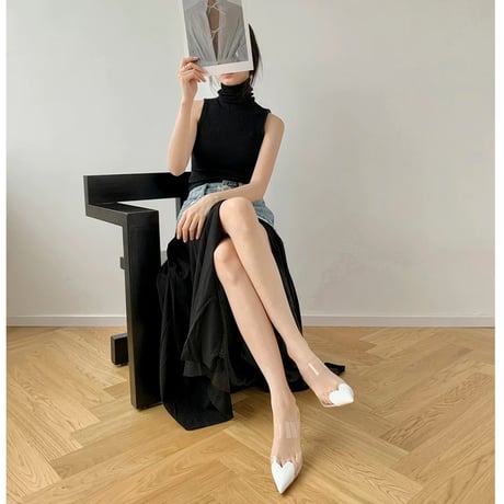 Clear Muse Heel Sandals