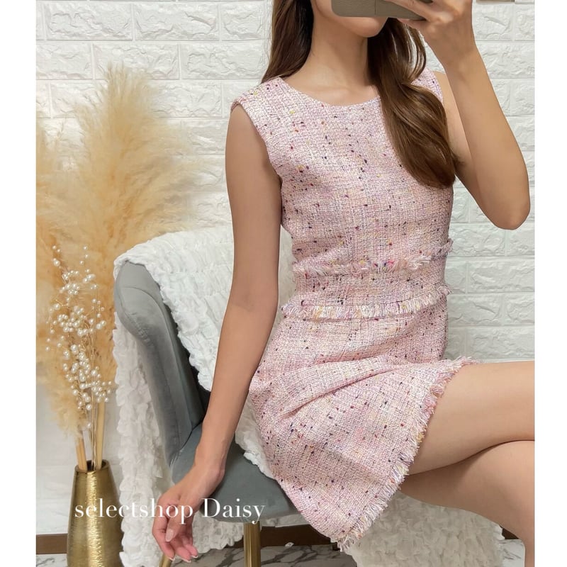 pinkツイードワンピース | Daisy pinkツイードワンピース | Daisy