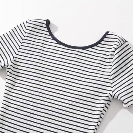 Back Open Border Bodysuit