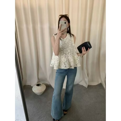 Blossom Veil Peplum Top