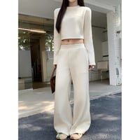 Luxe Minimal Cropped Lounge Set