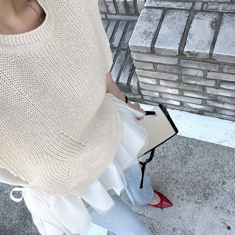 3color tulle docking tops
