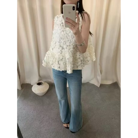 Blossom Veil Peplum Top