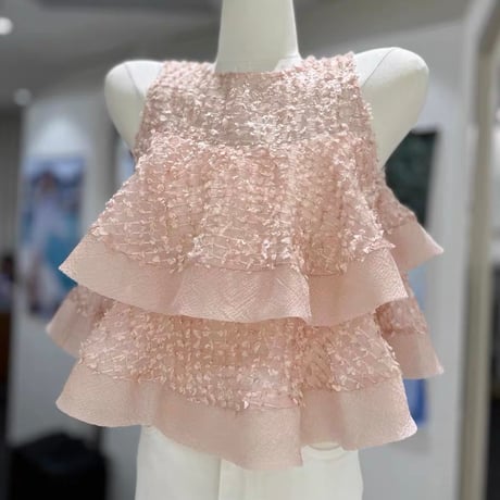 【新色追加】Sheer Ruffle Top