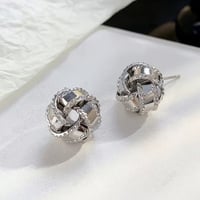 2colorクロスボールピアス