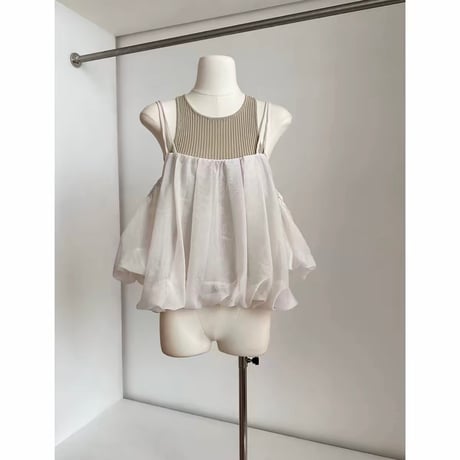 Soft Bloom Layered Camisole Set