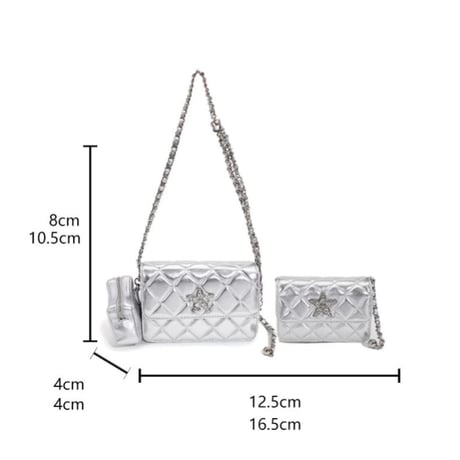 3色スターポーチ付きbag