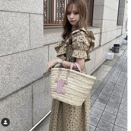 ドットフリルワンピース