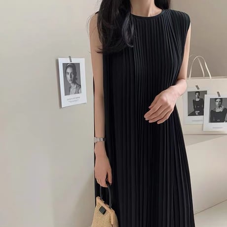 Pleated Chiffon Maxi Dress